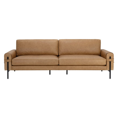 Sunpan Camus Sofa Ludlow Sesame Leather