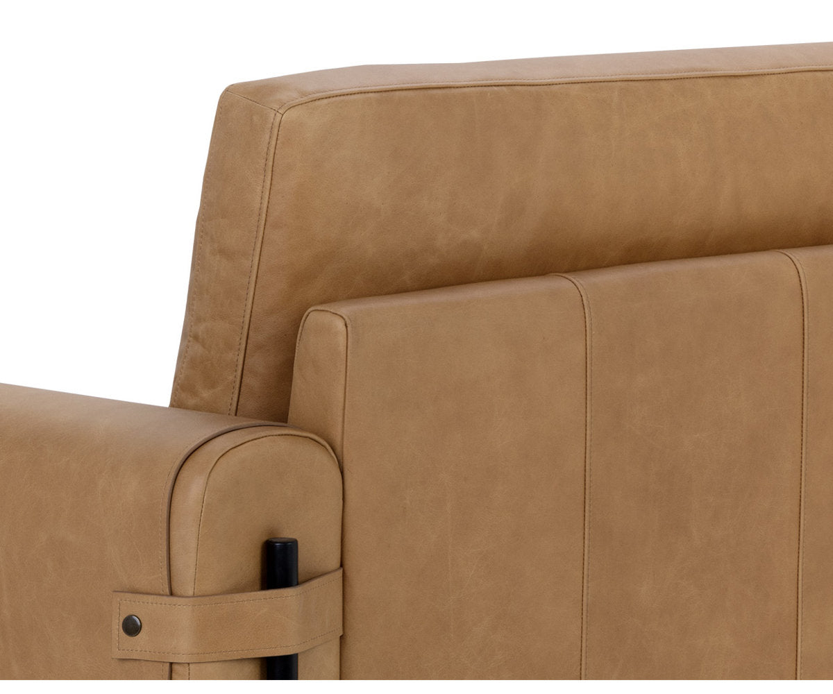 Sunpan Camus Sofa Ludlow Sesame Leather