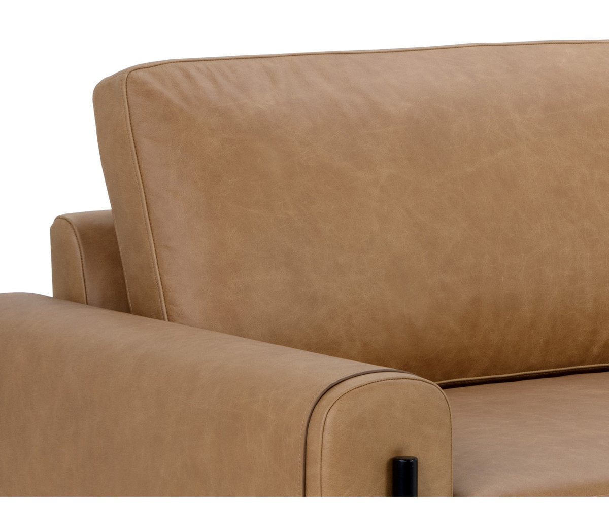 Sunpan Camus Sofa Ludlow Sesame Leather