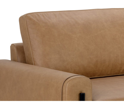 Sunpan Camus Sofa Ludlow Sesame Leather