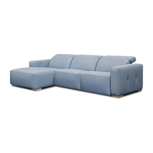 Eleanor Rigby Capri 97 Wide Genuine Leather Reclining Sofa Chaise