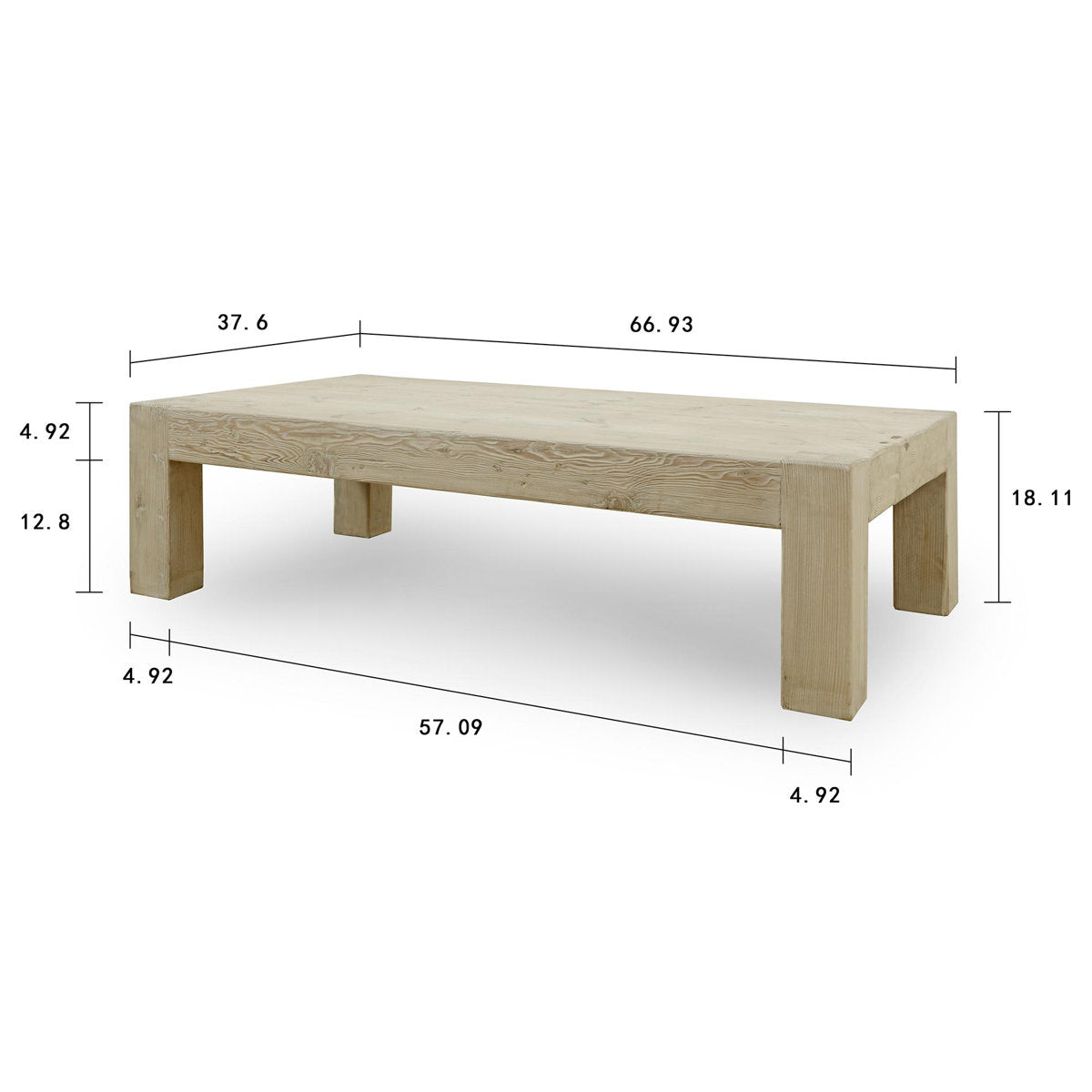 Capri Solid Wood Coffee Table