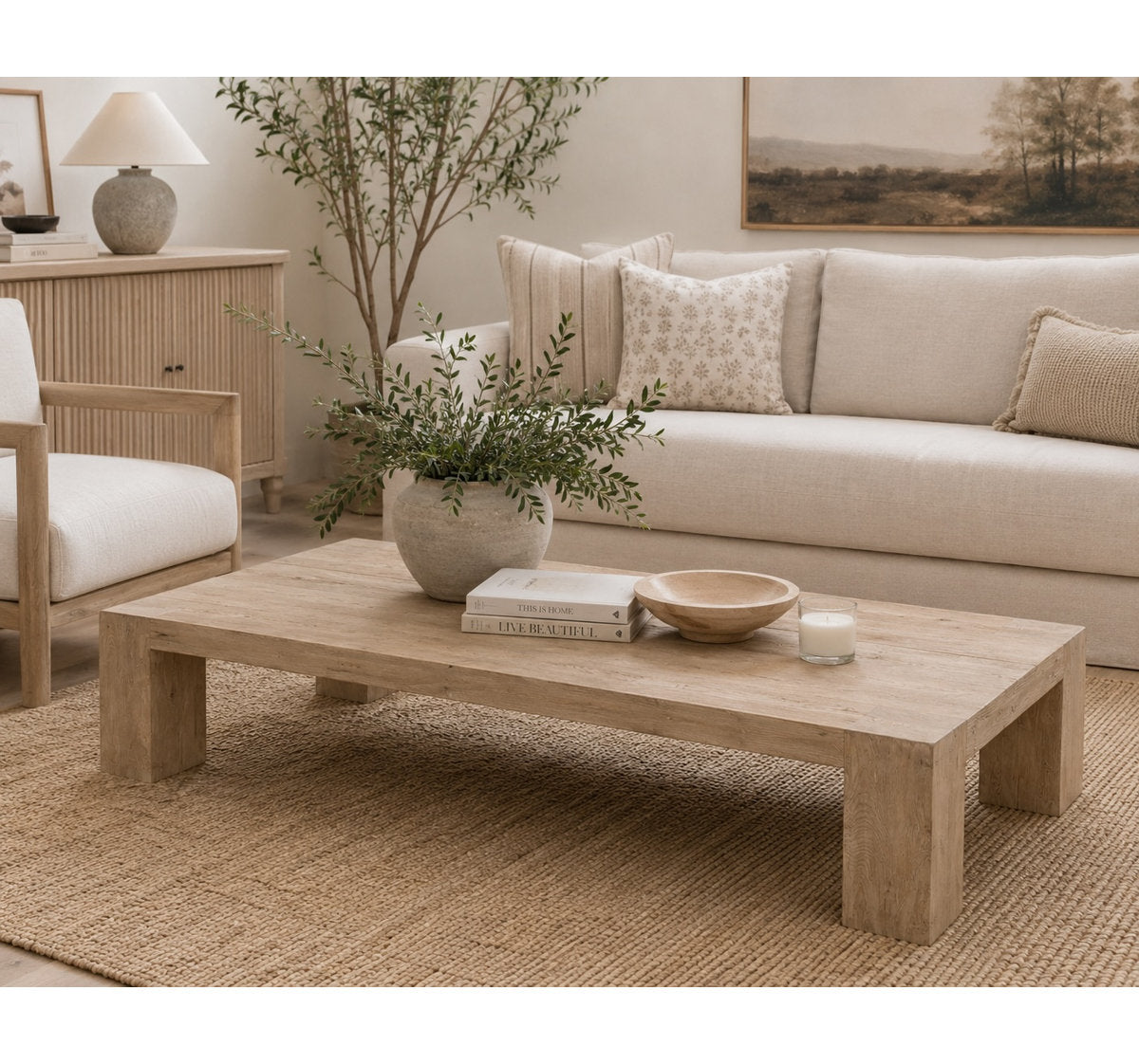 Capri Solid Wood Coffee Table