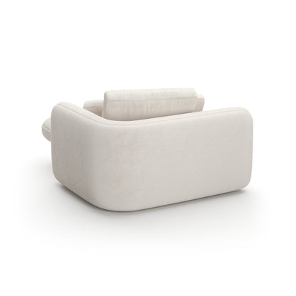 Caracole Overlap Raf Chaise Ecru