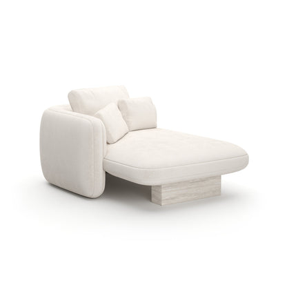 Caracole Overlap Laf Chaise Ecru