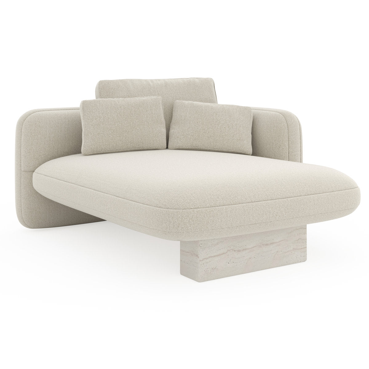 Caracole Overlap Raf Chaise Ecru