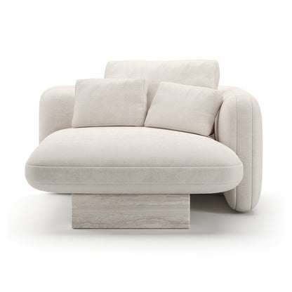 Caracole Overlap Raf Chaise Ecru