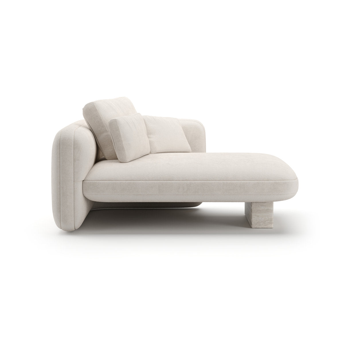 Caracole Overlap Raf Chaise Ecru