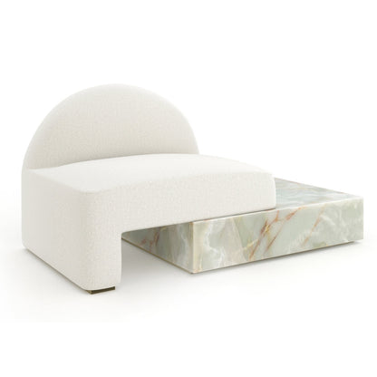 Caracole Linen Chaise Lounge