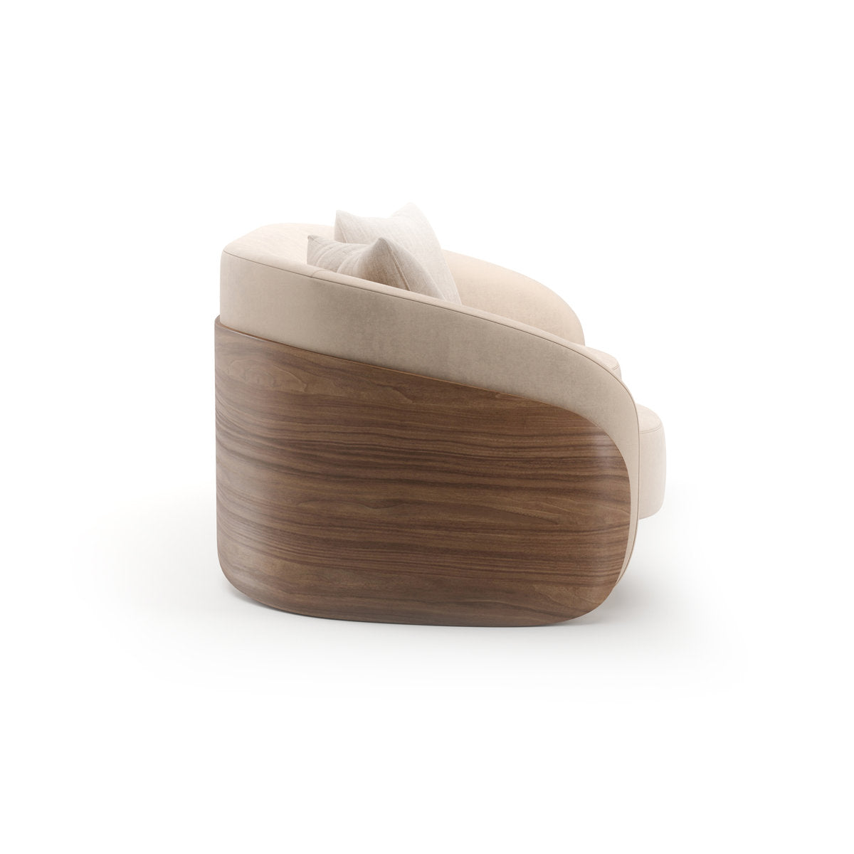 Caracole Fleur Wood Back Sofa