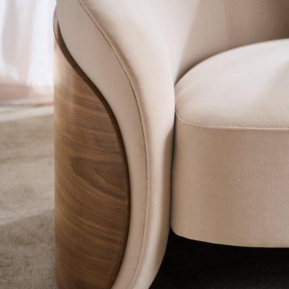 Caracole Fleur Wood Back Sofa