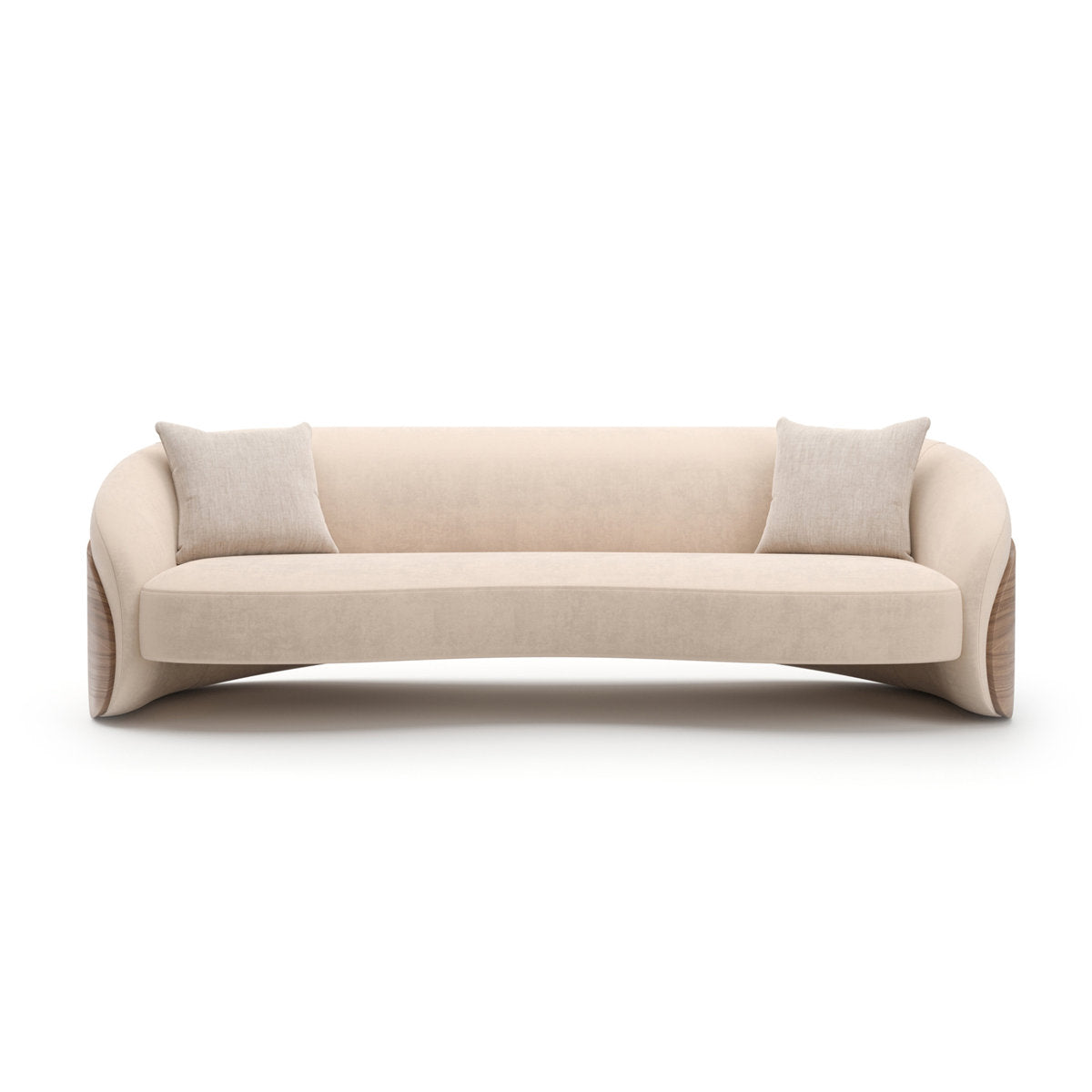 Caracole Fleur Wood Back Sofa