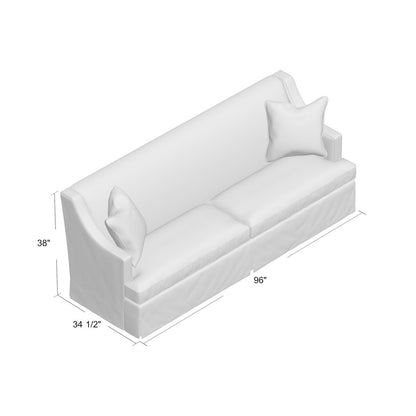 Duralee Cardiff Recessed Arm Sofa