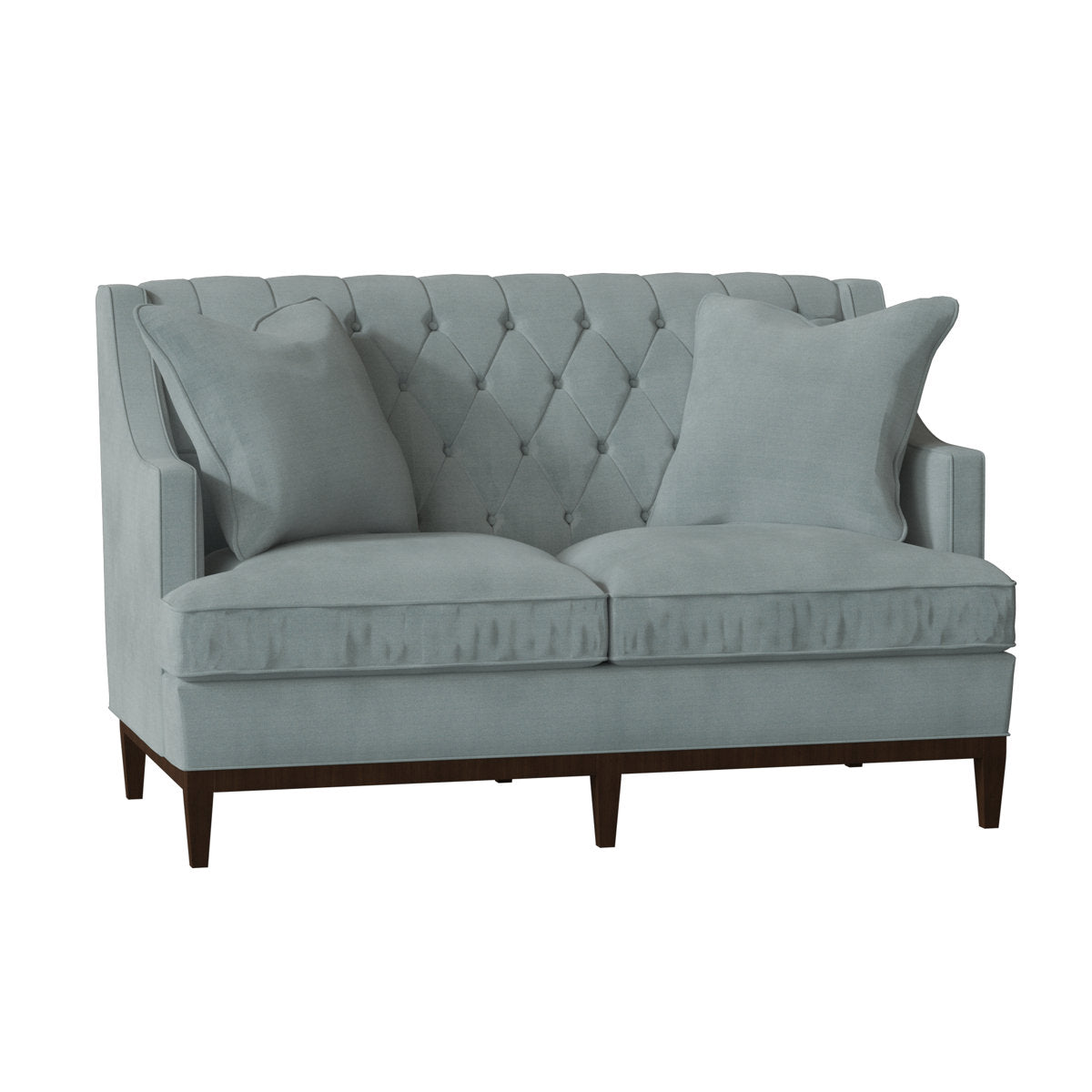 Duralee Carmel 60 Recessed Arm Loveseat