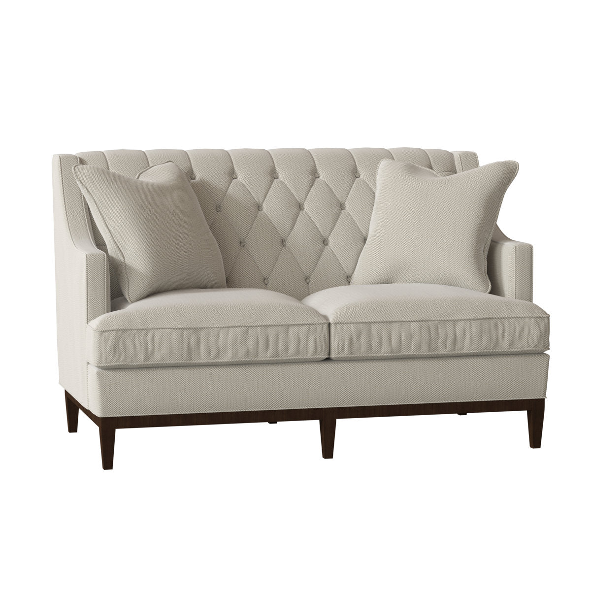 Duralee Carmel 60 Recessed Arm Loveseat