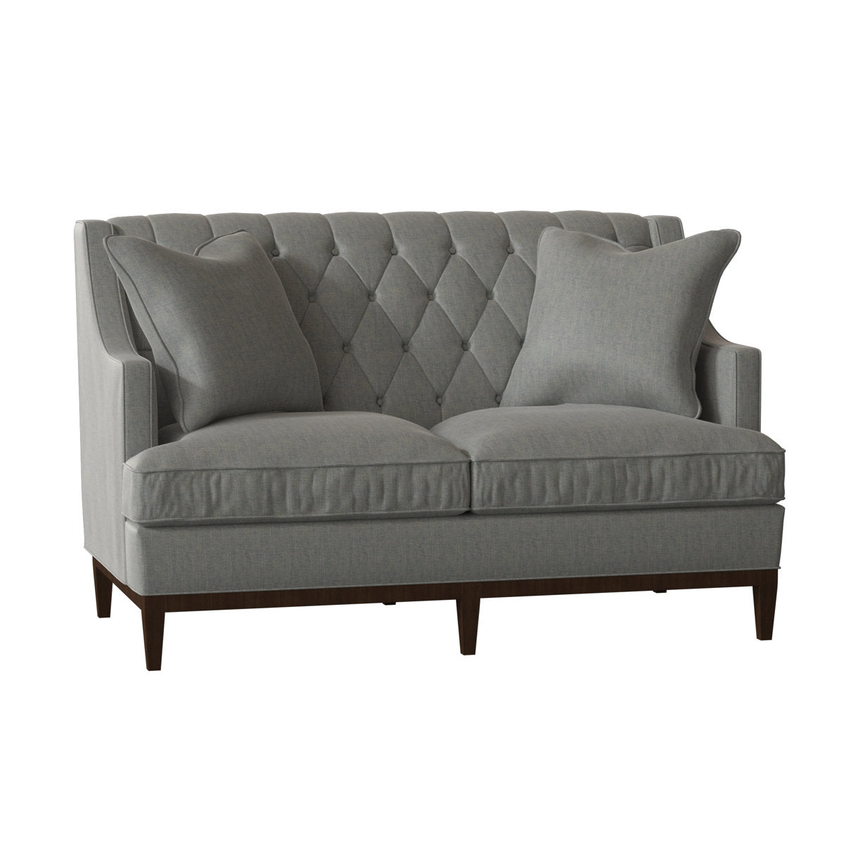 Duralee Carmel 60 Recessed Arm Loveseat