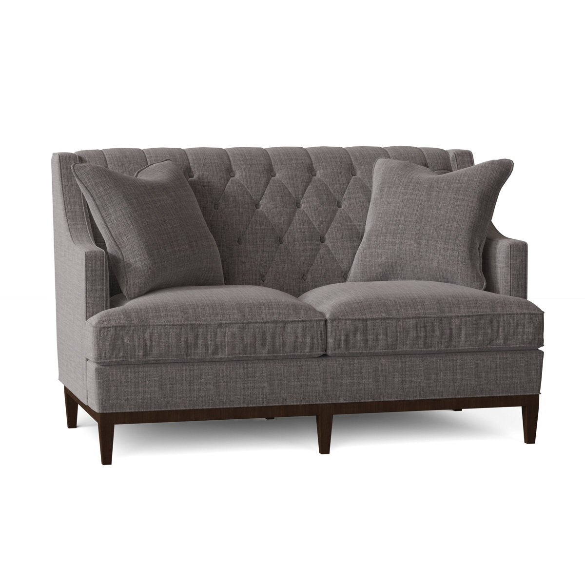 Duralee Carmel 60 Recessed Arm Loveseat
