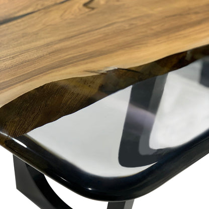 Carna Walnut Wood Dining Table