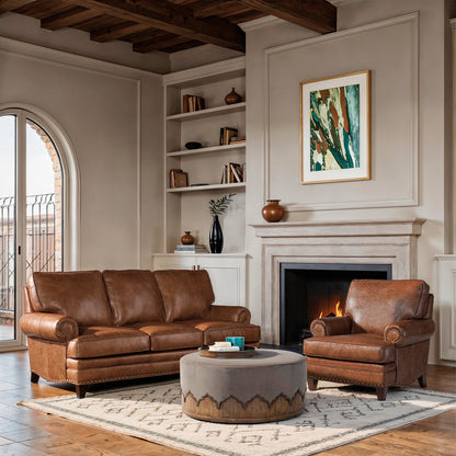 Carrado 87.5" Rolled Arm Sofa