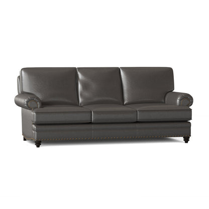 Bradington Young Carrado 875 Genuine Leather Rolled Arm Sofa