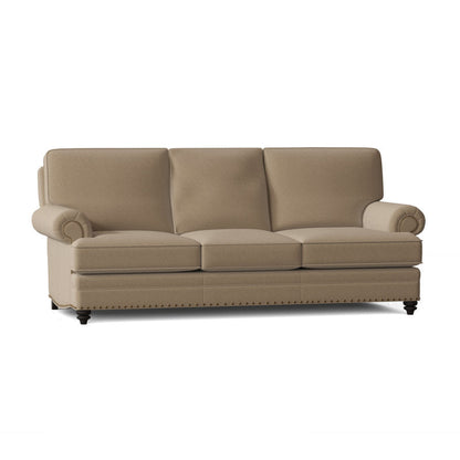 Bradington Young Carrado 875 Genuine Leather Rolled Arm Sofa
