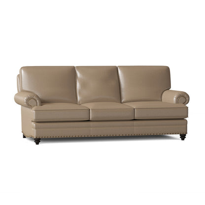 Bradington Young Carrado 875 Genuine Leather Rolled Arm Sofa