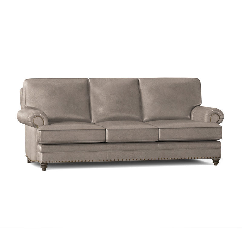 Bradington Young Carrado 875 Genuine Leather Rolled Arm Sofa