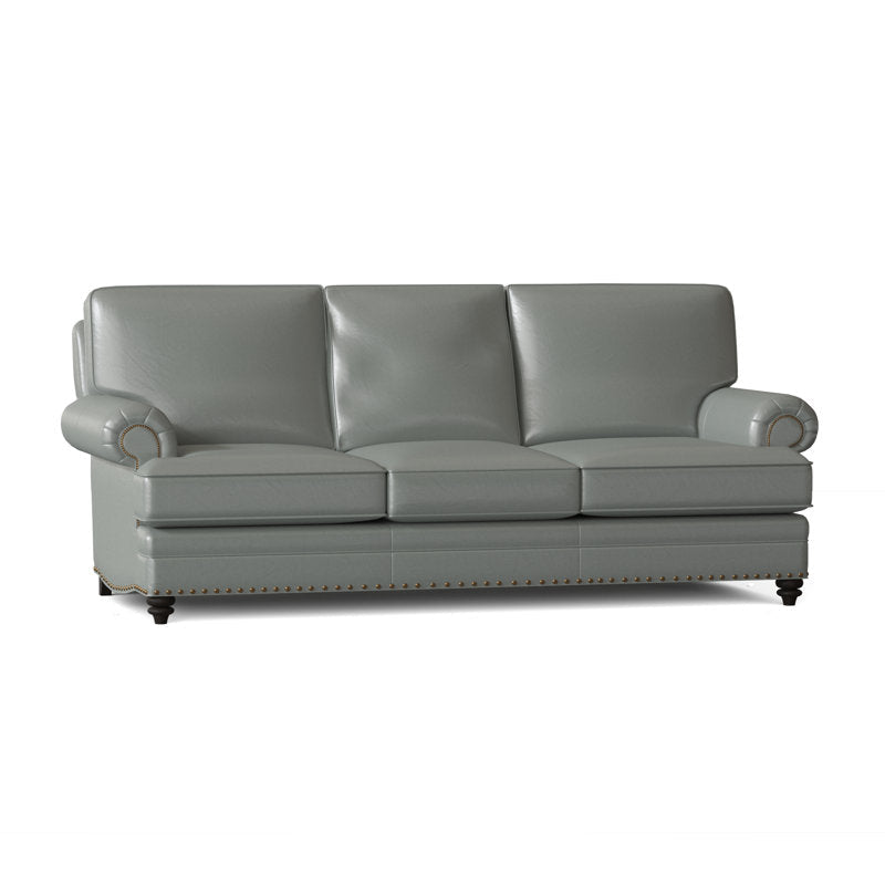 Bradington Young Carrado 875 Genuine Leather Rolled Arm Sofa