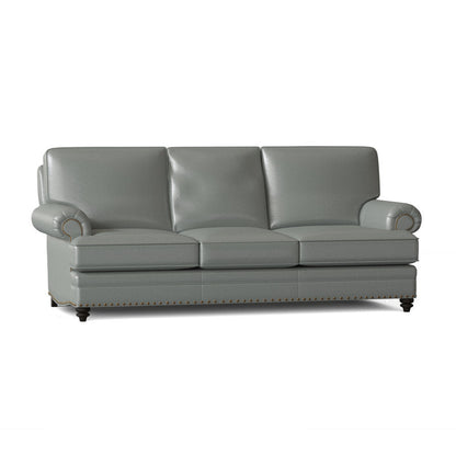 Bradington Young Carrado 875 Genuine Leather Rolled Arm Sofa
