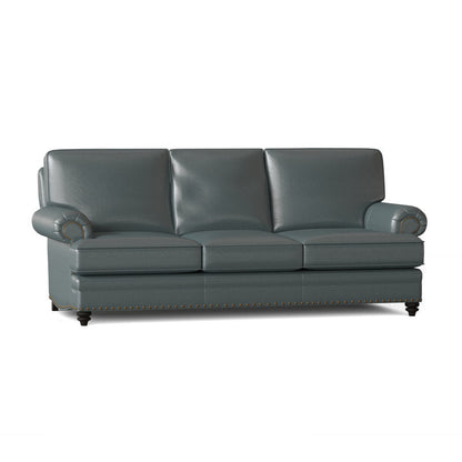 Bradington Young Carrado 875 Genuine Leather Rolled Arm Sofa