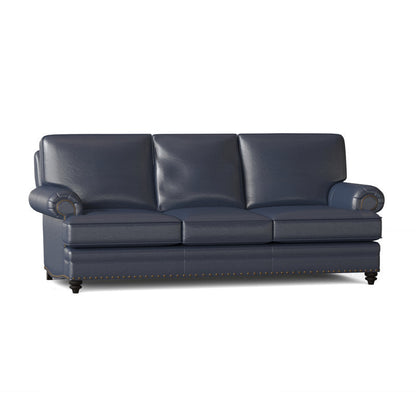 Bradington Young Carrado 875 Genuine Leather Rolled Arm Sofa