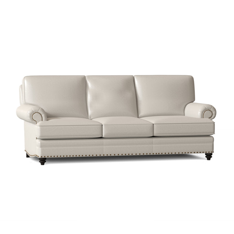 Bradington Young Carrado 875 Genuine Leather Rolled Arm Sofa