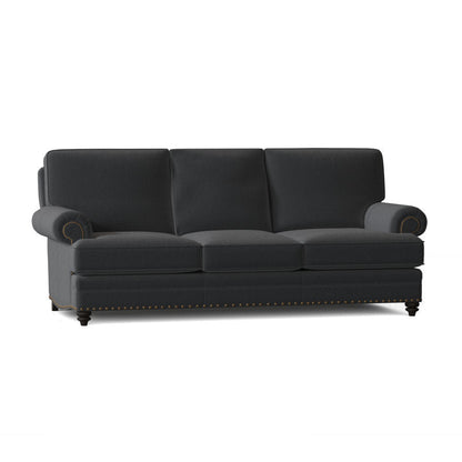 Bradington Young Carrado 875 Genuine Leather Rolled Arm Sofa