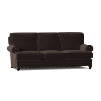 Bradington Young Carrado 875 Genuine Leather Rolled Arm Sofa