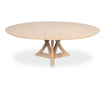 Casual Round Solid Oak Dining Table