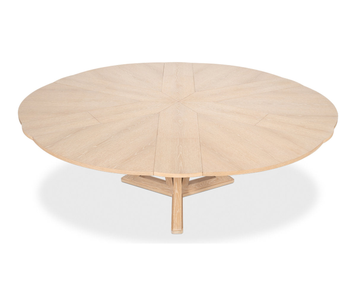Casual Round Solid Oak Dining Table
