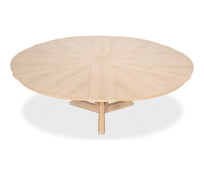 Casual Round Solid Oak Dining Table