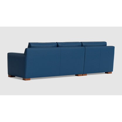 Benchmade Modern Catalina Leather Sofa With Chaise 105