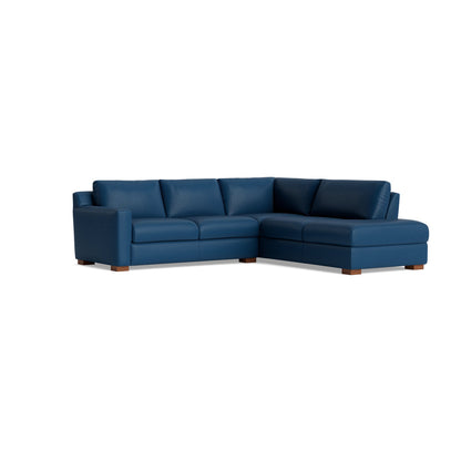Benchmade Modern Catalina Leather Sectional With Bumper 95 X 95