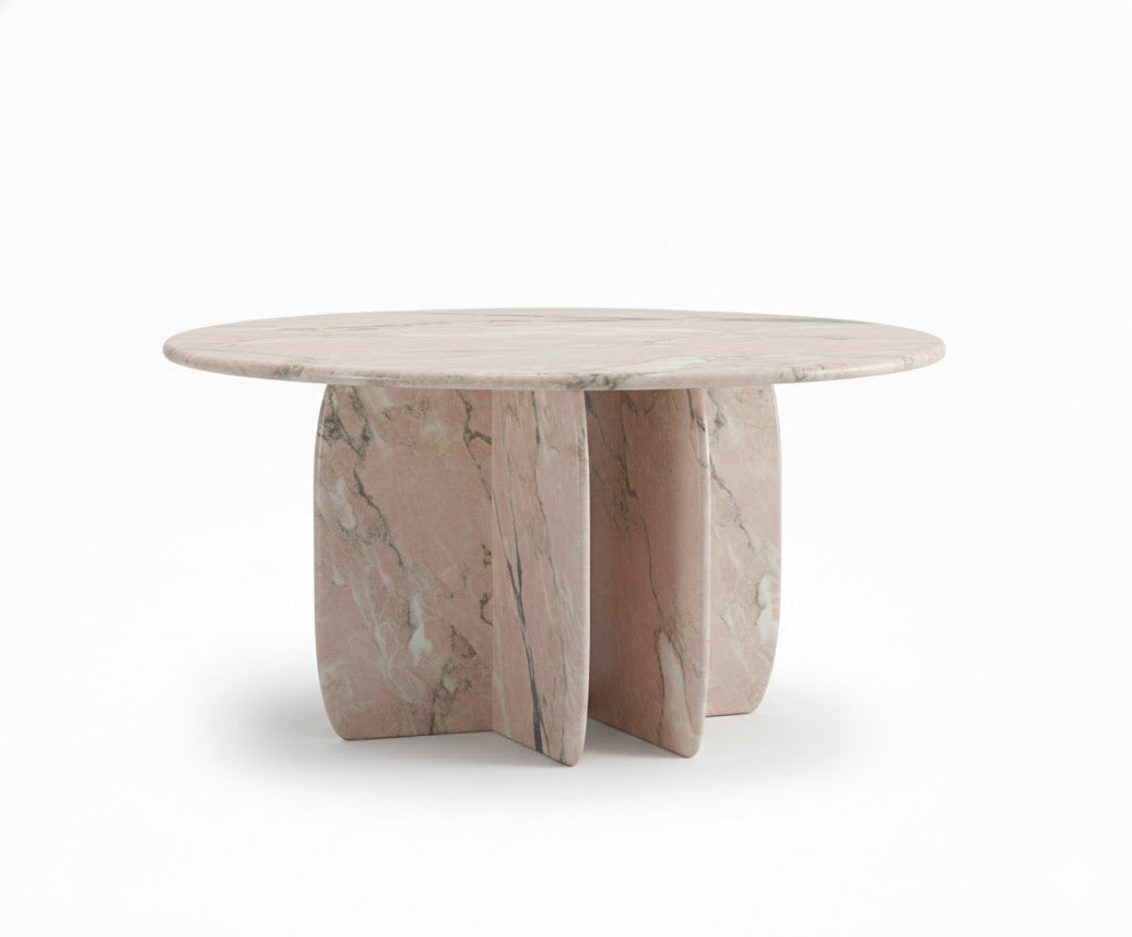 Catus Round Marble Dining Table