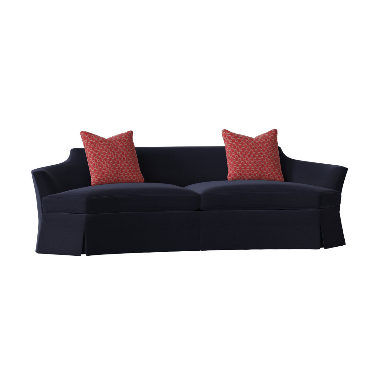 Ambella Cee Zee 91 Flared Arm Curved Sofa