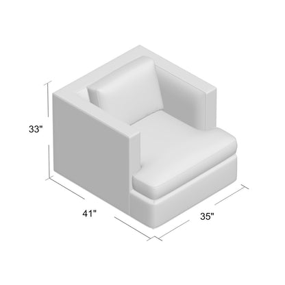 Central Park Armchair Chair with Ottoman