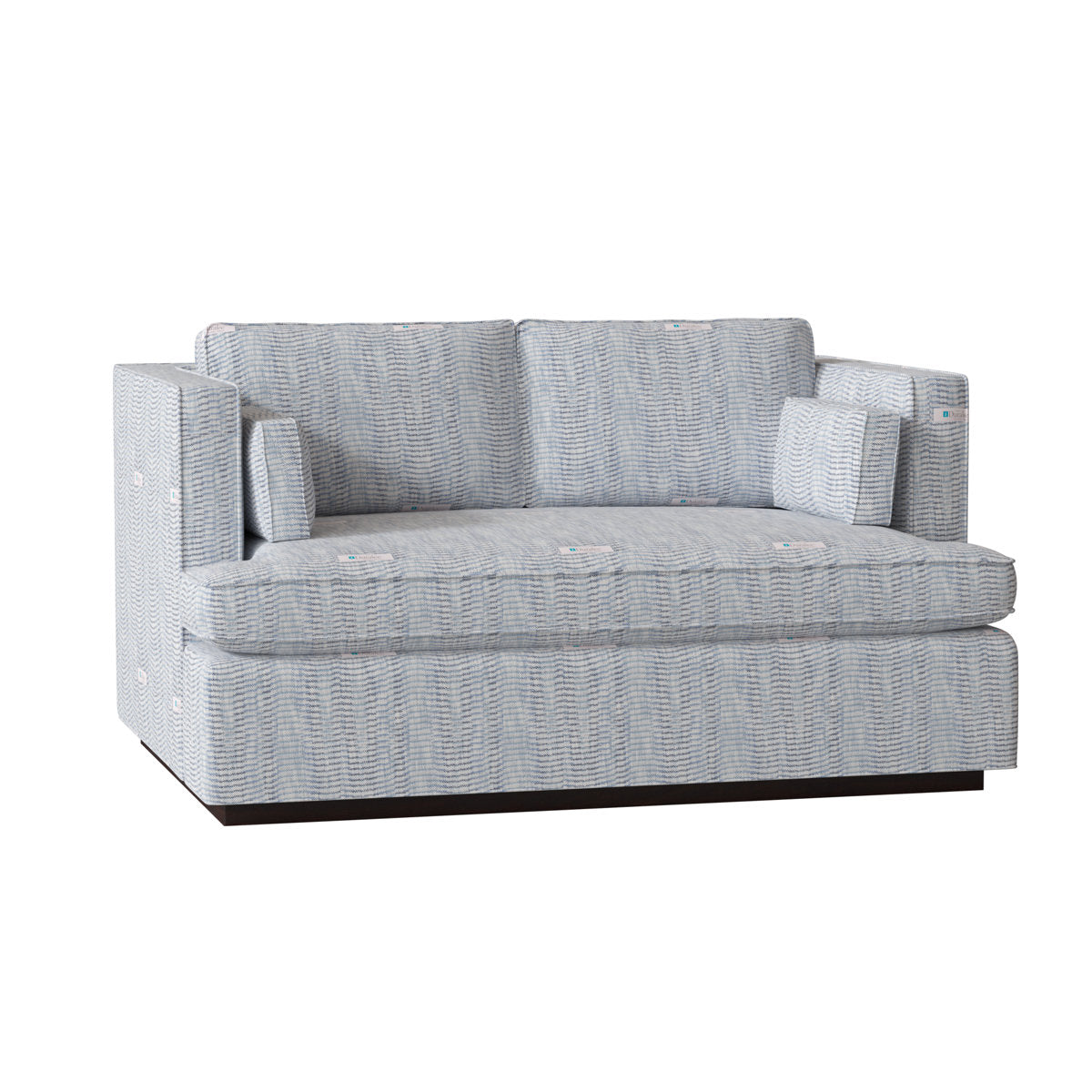 Duralee Central Park 59 Square Arm Loveseat