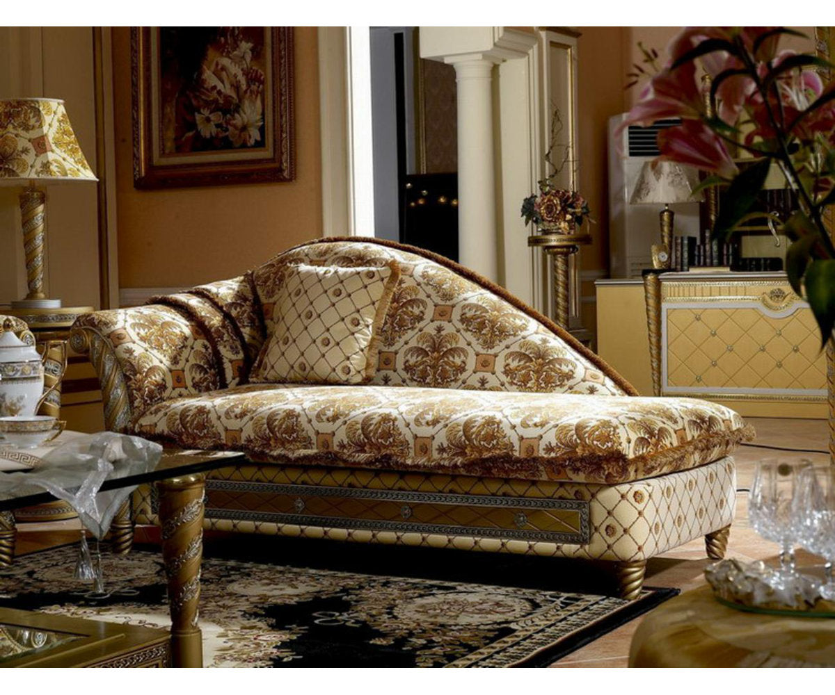 Infinity Furniture Import Zeus Gold Chaise Lounge