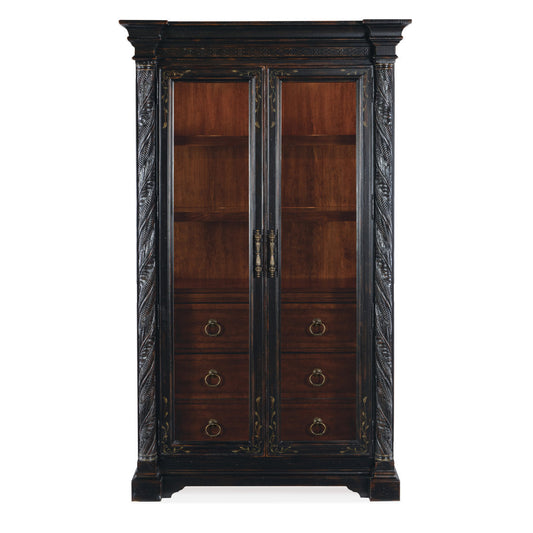Charleston Solid Wood Lighted China Cabinet