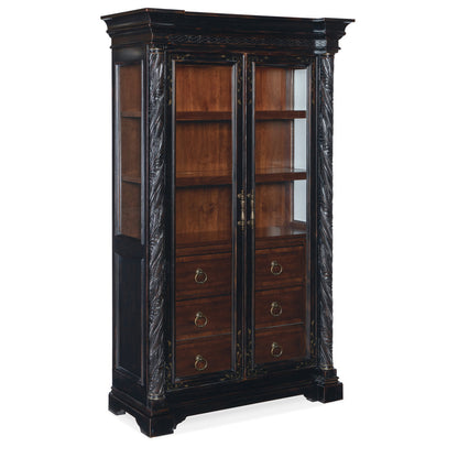 Charleston Solid Wood Lighted China Cabinet