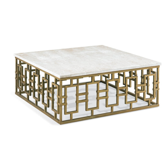 Chicklet Stone Coffee Table