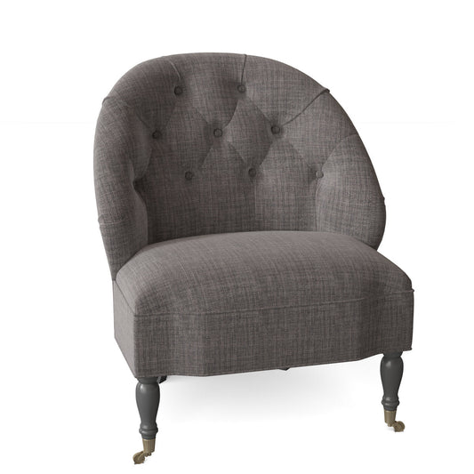 Chloe Slipper Chair Chair with Ottoman