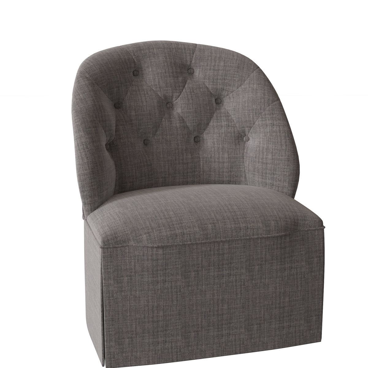 Chloe Slipper Chair Chair with Ottoman