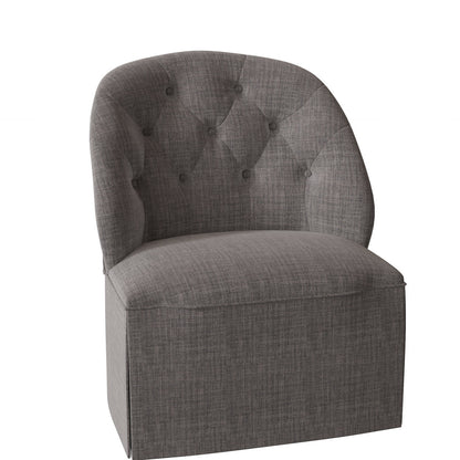Chloe Slipper Chair Chair with Ottoman